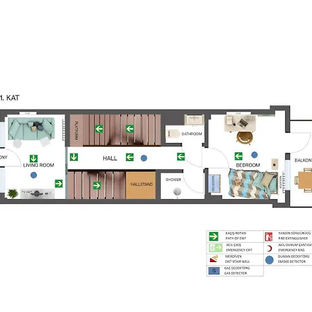 Entire Private Building Walk To Galata 6 Guests 펜션 이스탄불